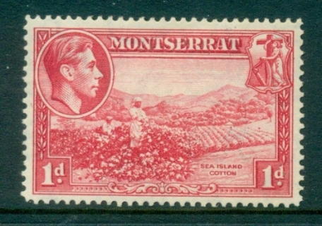 Montserrat-1941-48-KGVI-Pictorial-1d-MLH