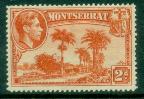 Montserrat-1941-48-KGVI-Pictorial-2d-Botanic-Station-MLH