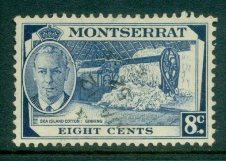 Montserrat-1951-KGVI-Pictorial-8c-FU