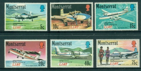 Montserrat-1971-Leeward-Is-Air-Transport-14t-Anniversary-MUH