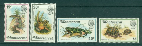 Montserrat-1972-Wildlife-reptiles-MUH