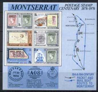 Montserrat-1976-Stamp-Cent-MS-MUH