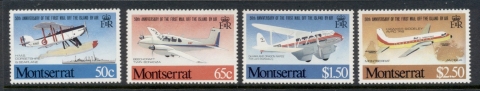 Montserrat-1981-Air-Mail-Services-Planes-MUH