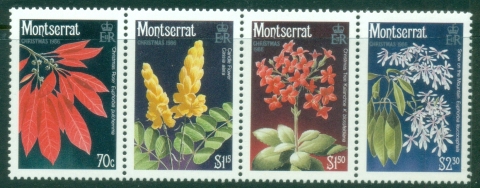Montserrat-1986-Xmas-Flowers-MUH Montserrat-1986-Xmas-Flowers-MUH