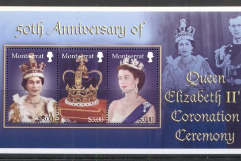Montserrat-2003 QEII Coronation 50th Anniv. Sheetlet