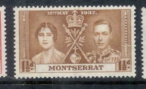 Montserrat-1937-KGVI-Coronation-MUH