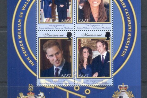 Montserrat-2011 Royal Engagement William & Kate $2.75 MS