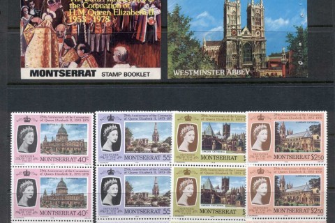 Montserrat-1978-QEII-Coronation-25th-Anniversary-Exploded-booklet-MUH