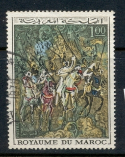 Morocco 1970 Painting, Horsemen