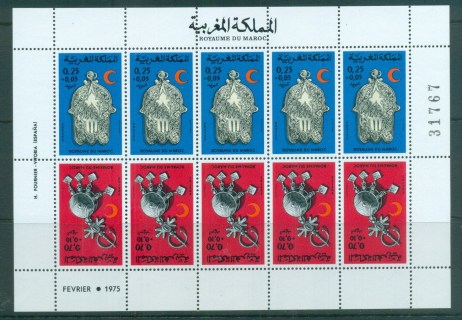 Morocco 1975 Red Cross Sheetlet