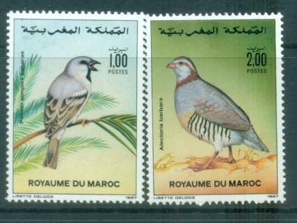 Morocco 1987-Birds-MUH