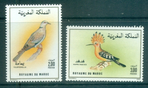 Morocco 1990-Birds-MUH