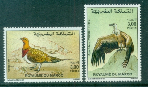 Morocco 1992-Birds-MUH