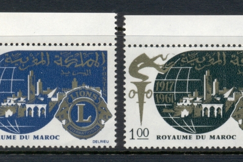 Morocco 1967 Lions Intl 50th Anniv.