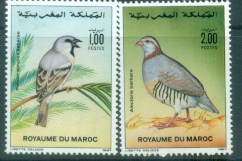 Morocco 1987-Birds-MUH