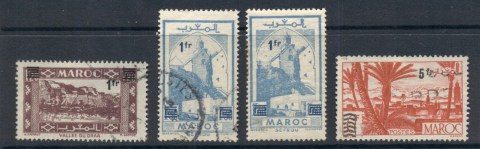 French Morocco 1950-51 Pictorials Surch