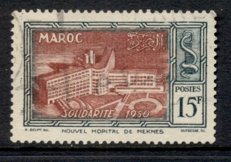 French Morocco 1951 Hospital 15f