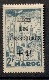 French Morocco 1945 Tuberculosis Surch