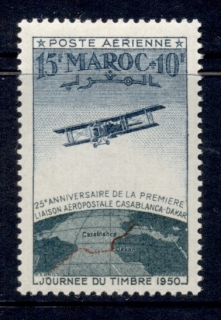 French Morocco 1950 Stamp Day