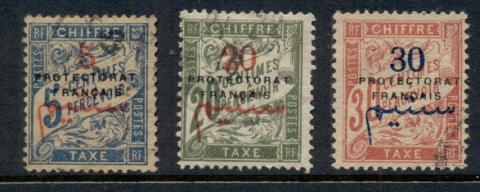 French Morocco 1915-17 Postage Dues Asst