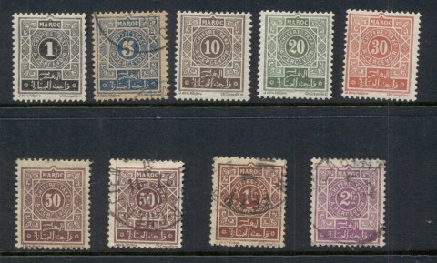 French Morocco 1917-26 Postage Dues Asst