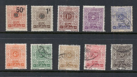 French Morocco 1944-52 Postage Dues Asst