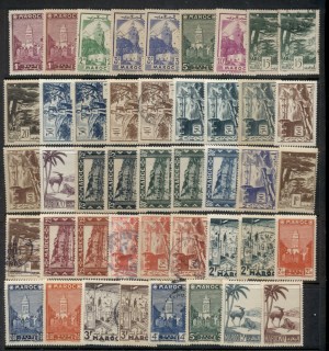 French Morocco 1939-42 Pictorials Asst