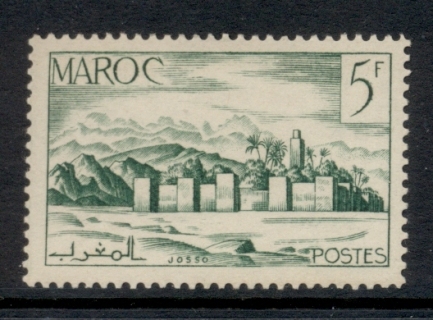 French Morocco 1949 Walled City 5f