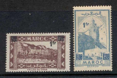 French Morocco 1950 Surcharge