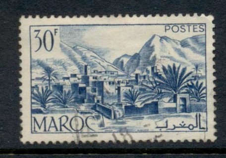 French Morocco 1951 Todra Valley 30f