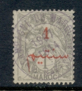 French Morocco 1911-17 Blanc 1c on 1c grey