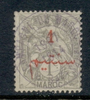 French Morocco 1911-17 Blanc 1c on 1c grey
