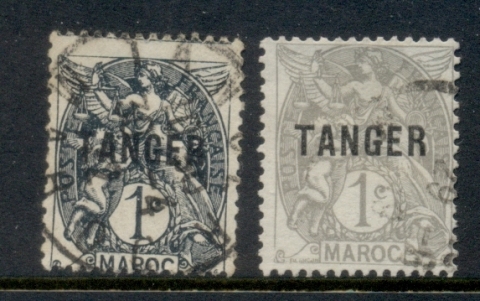 French Morocco 1918-24 Tangier Opts. 1c 2xshades