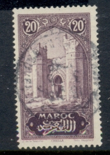 French Morocco 1923-27 Pictorials 20c red violet