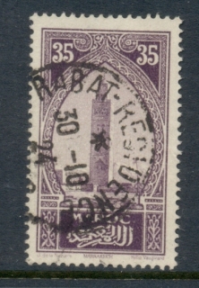 French Morocco 1923-27 Pictorials 35c bright violet