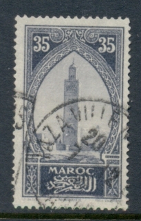 French Morocco 1923-27 Pictorials 35c dull violet