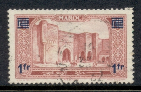 French Morocco 1931 Pictorial Surch 1fr on 1.40fr