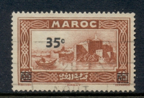 French Morocco 1940 Pictorial Surch. 35c on 65c