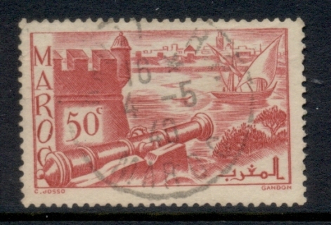 French Morocco 1939-42 Pictorials 50c rose red