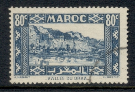 French Morocco 1939-42 Pictorials 80c blue