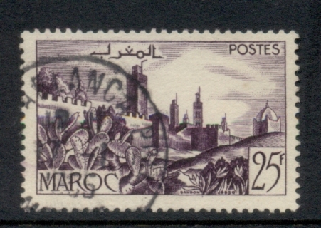 French Morocco 1954 Walled City 25f