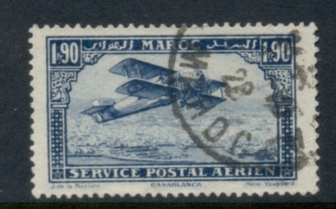 French Morocco 1922-27 Airmail Plane 1.90fr