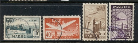 French Morocco 1952 Air Mail Pictorials