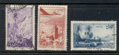 French Morocco 1955 Air Mail Pictorials