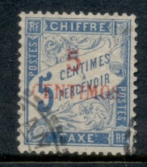 French Morocco 1896 Postage Due 5c on 5c