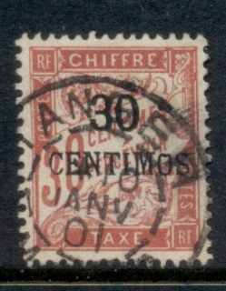 French Morocco 1896 Postage Due 30c on 30c