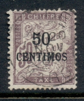 French Morocco 1896 Postage Due 50c on 50c