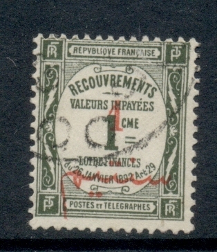 French Morocco 1911 Postage Due 1c on 1c