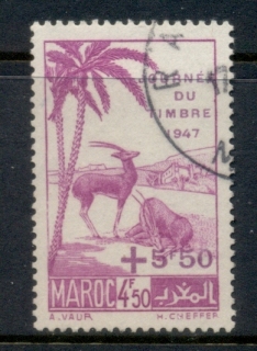 French Morocco 1947 Stamp day