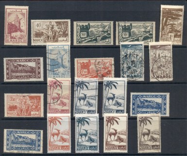 French Morocco 1945-47 Pictorials Asst